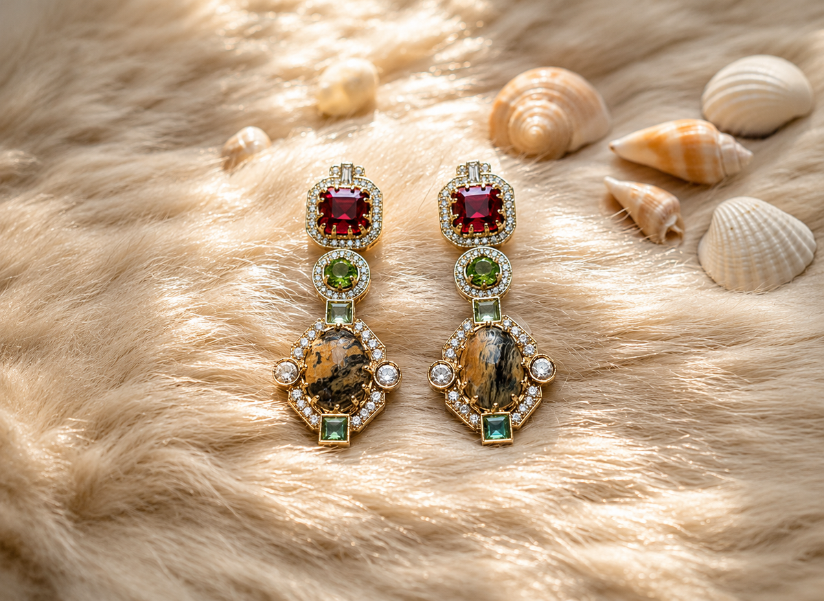 Ruby Moss Luxe Earrings