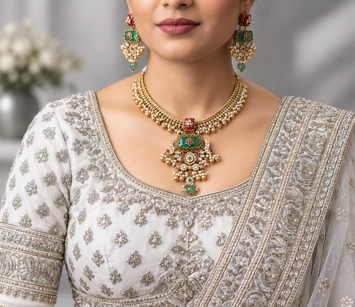 Meenakari Heritage Necklace Set