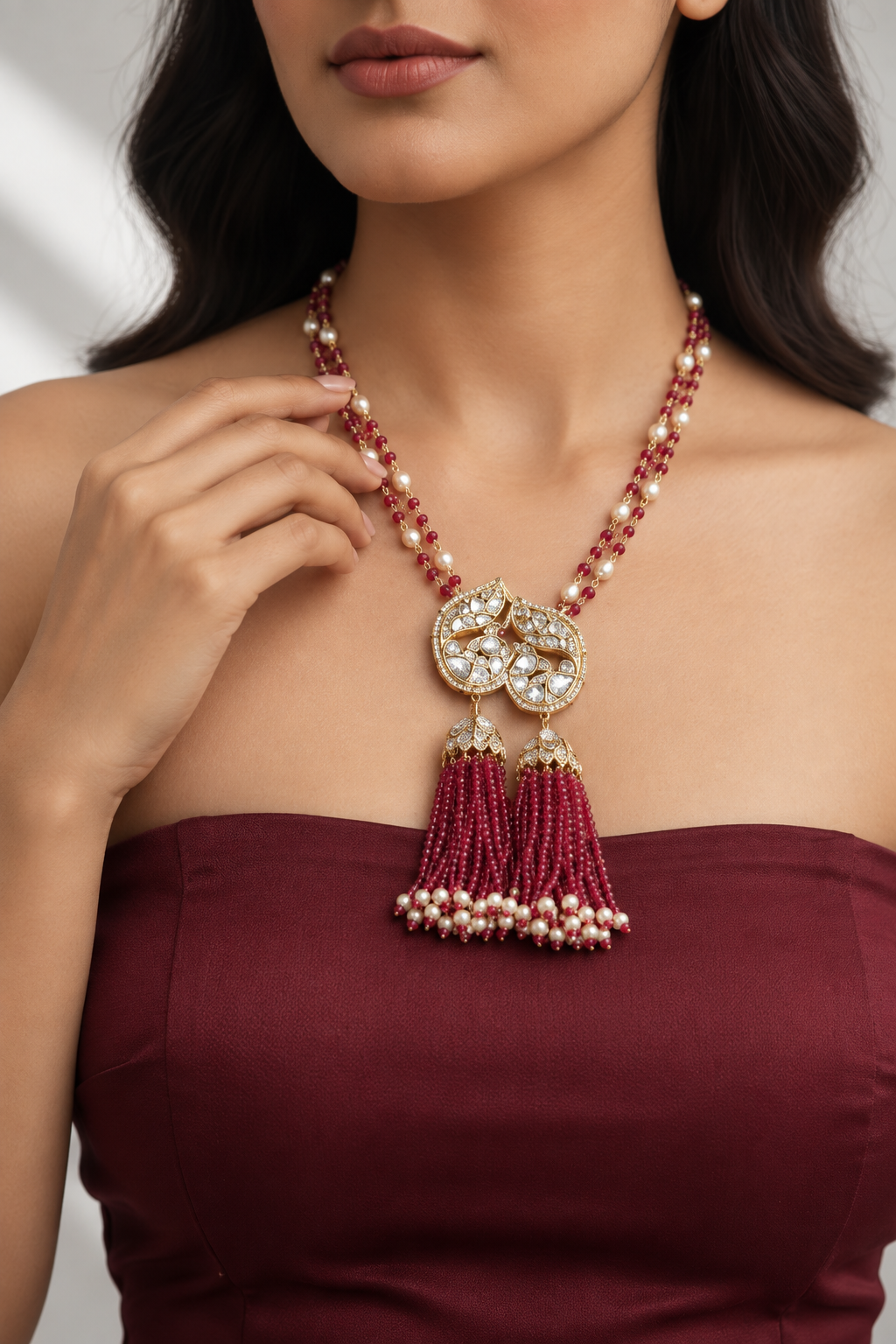 Statement Tassel Pendant Necklace