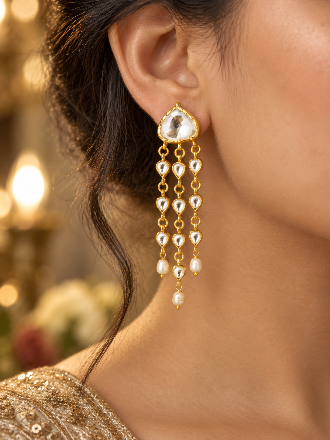 Jadav earrings (Silver 92.5)