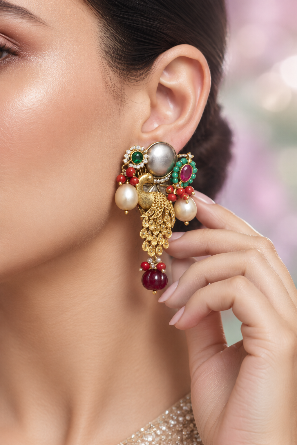 Fusion Earrings (Silver 92.5 )