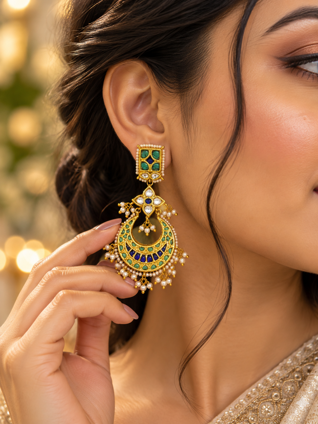Jadav earrings (Silver 92.5)