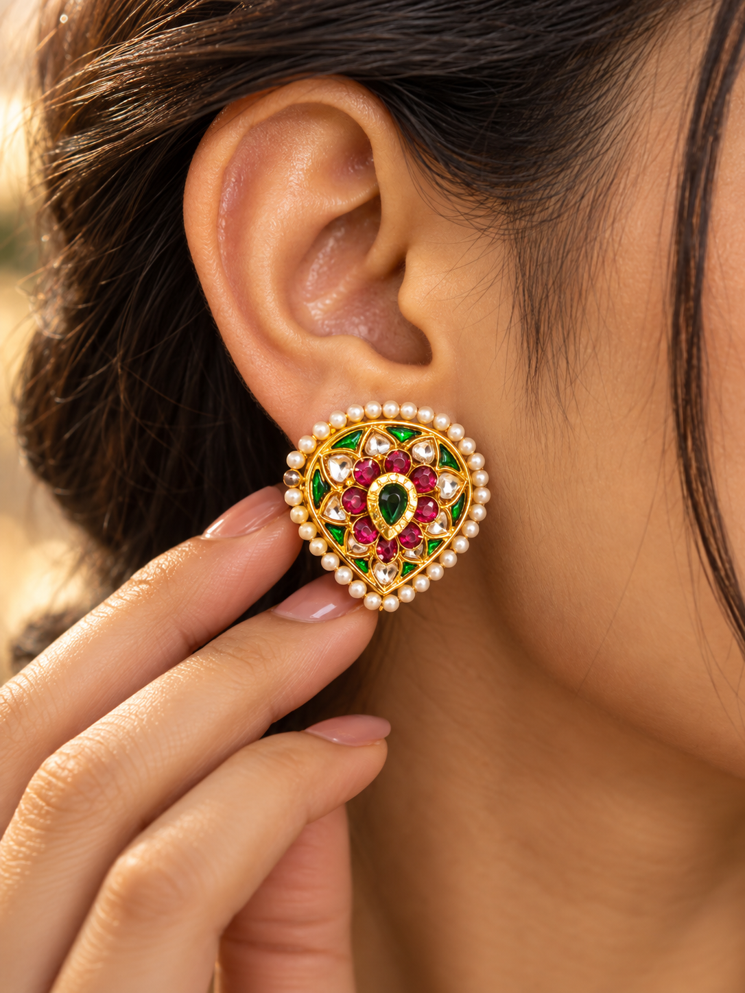 Jadav earrings (Silver 92.5)