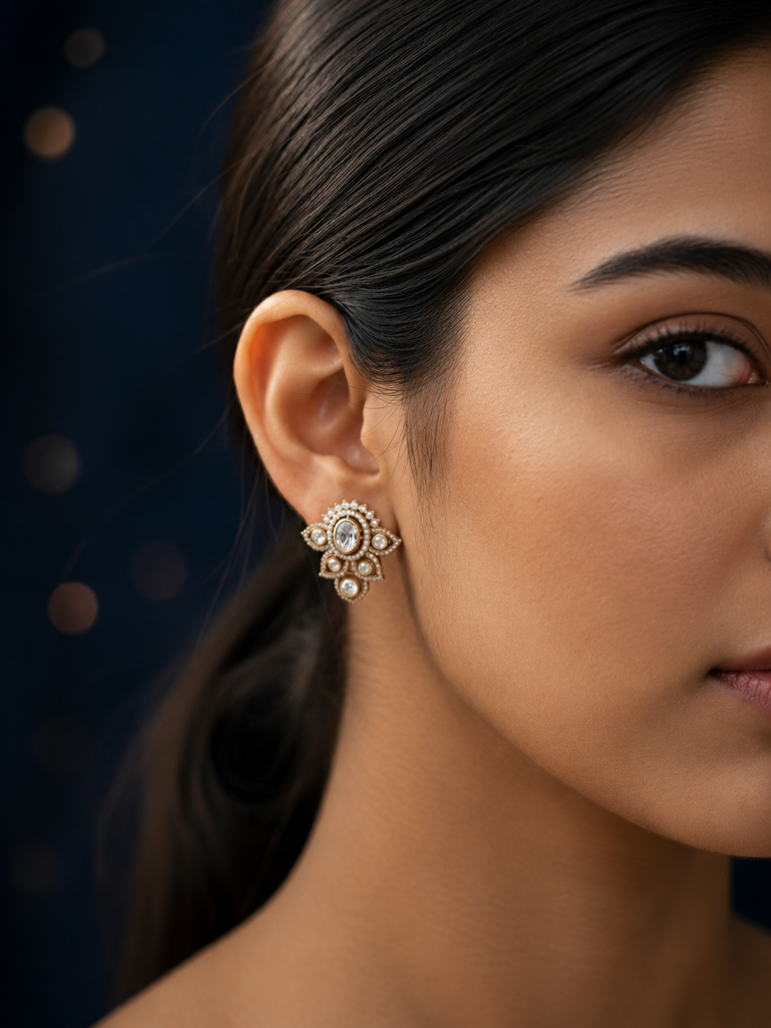 Kundan Stud earrings