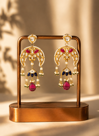 Royal Ruby & Sapphire Jadau Chandeliers