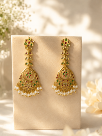 Royal Multicolor Floral Jhumka Earrings
