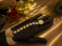 Jadau Pearl Ring Bracelet