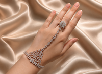 A.D. (American Diamond) hathphool (1 Pcs)