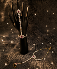 AD Diamond haath phool (2 Pcs)