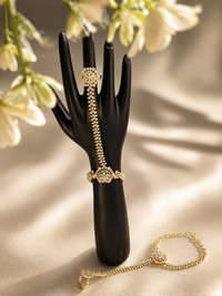 Celestial Bloom Diamond Ring Bracelet (2 pcs)