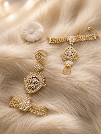 Maharani Kundan Pearl Haath Phool (2 pcs)