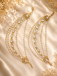 Royal Jadau Pearl Ear Chain