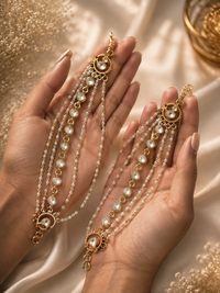 Royal Jadau Pearl Ear Chain