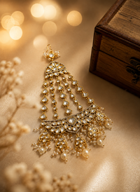 Noor Kundan Pearl Drops Bridal Pasa