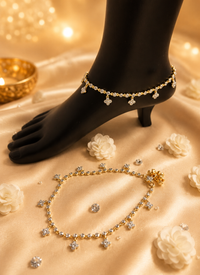 Celeste Clover AD Diamond Payal