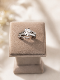 Celestial Twist Solitaire AD Diamond Ring