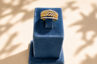 Golden Laurel Spark Ring
