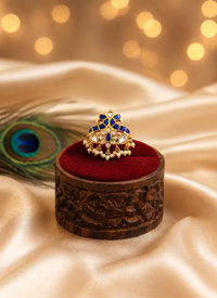 Royal Peacock Jadau Ring