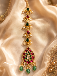 Gulbahar Emerald Jadau Tikka