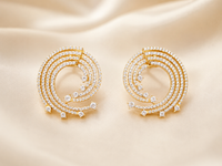 Auralis Spiral AD Diamond Earrings