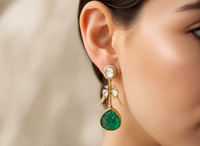 Emerald Dew Drop Earrings