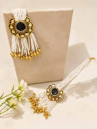 Kundan studded with pearl earrings