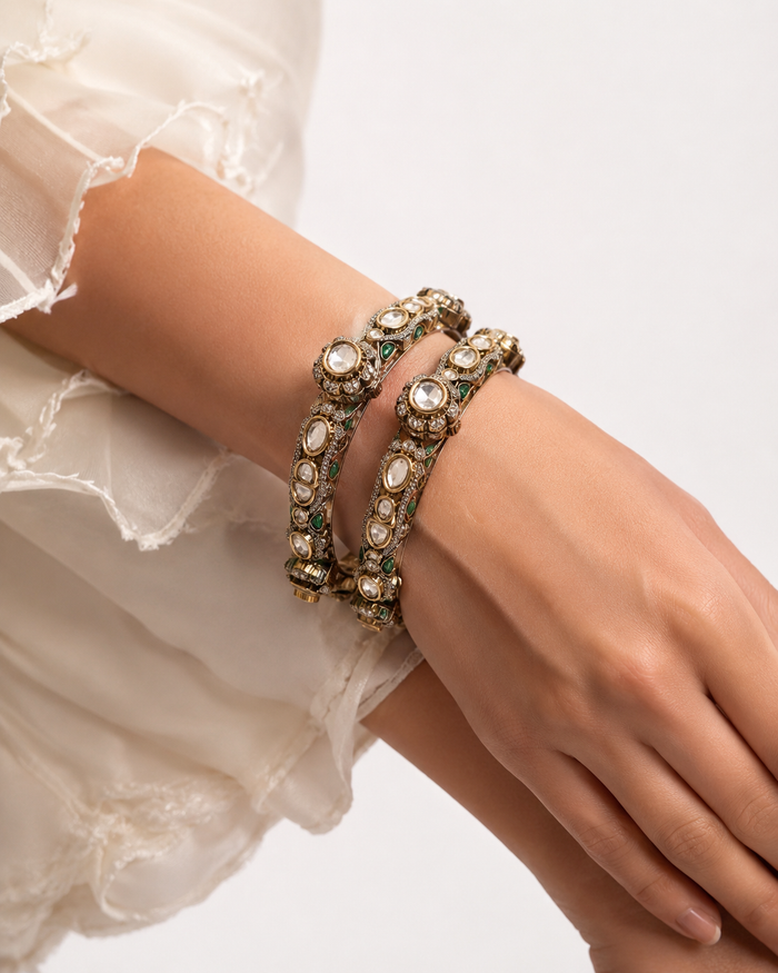 Royal Victorian Kundan Polki kada