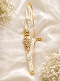 Noor Pearl Kundan Bracelet