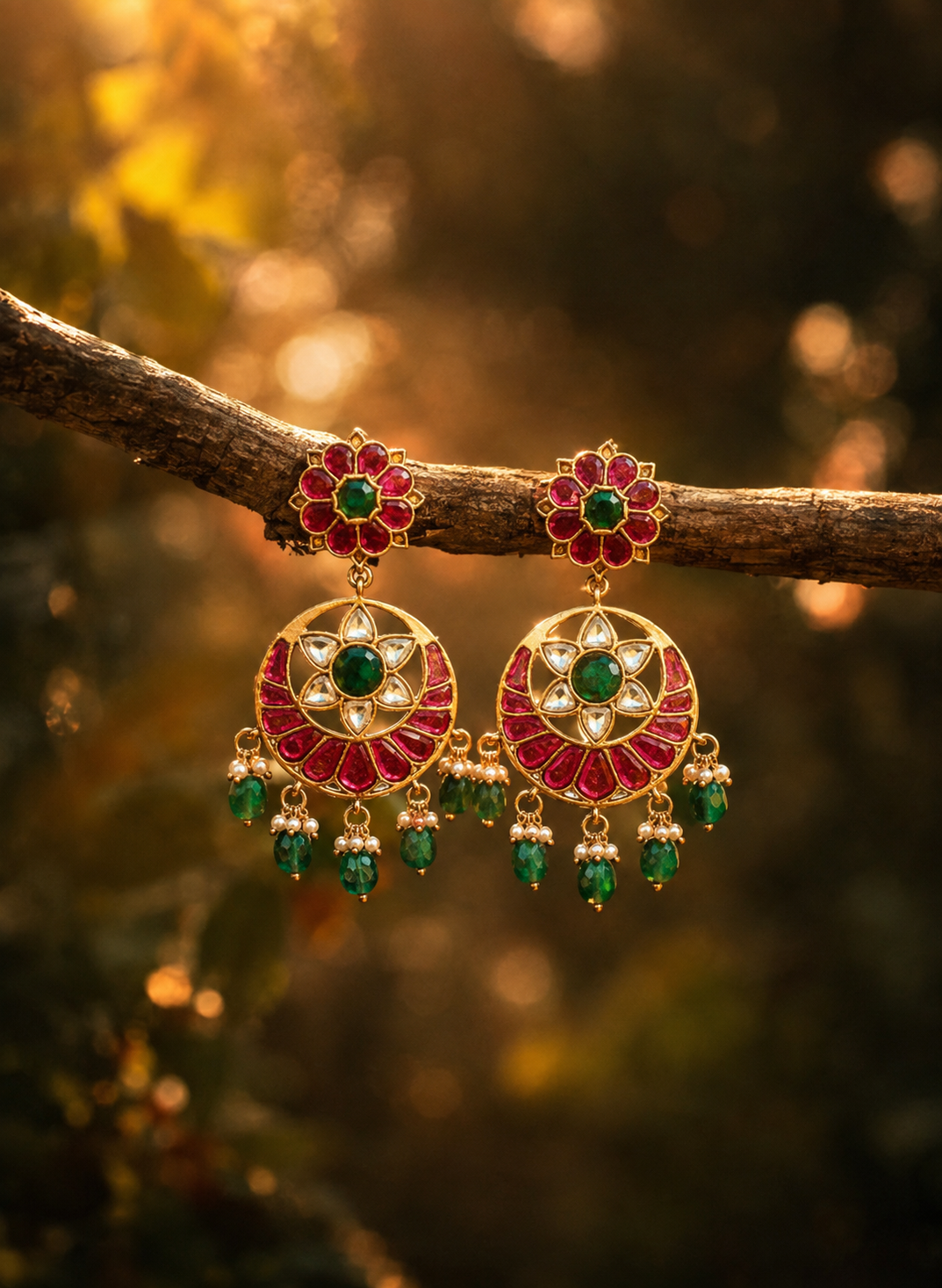 Chandbali Jadau Earrings