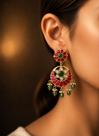 Chandbali Jadau Earrings