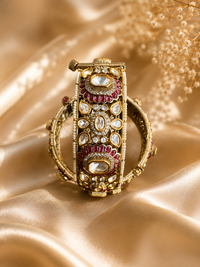 Kundan kadas with pearl seed beads