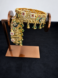 Royal Peacock Jadtar Bridal Kada (Pair)