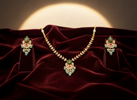 Meher Emerald Kundan Necklace Set