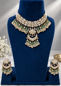 Jadau monopoly choker necklace set