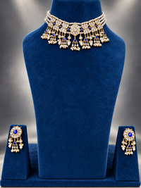 Jadau monopoly choker necklace set
