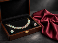Jadau necklace with earrings