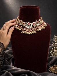 Ruby Pearl Jadau Choker