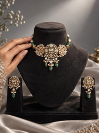 Emerald Royal Medallion Choker Set