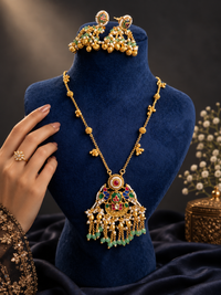 Pachi Jadau long necklace set