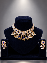 Jadau monopoly choker necklace set