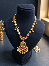 Meher Emerald Ruby Jadau Necklace