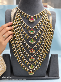 Jadau freshwater pearls necklace