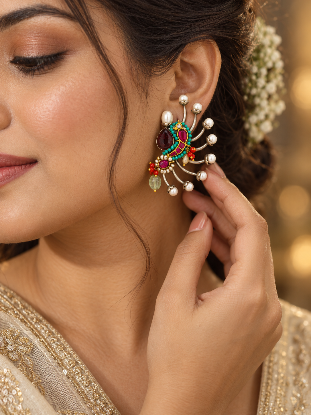 Statement earrings (Silver 92.5)