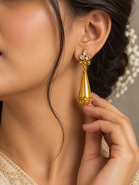 Silver 92.5 polki earrings