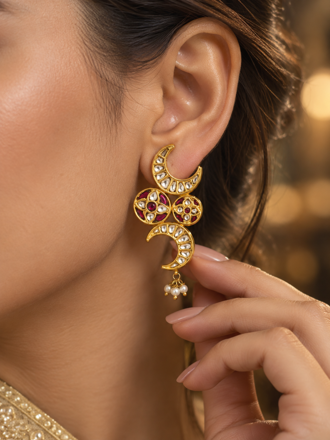 Jadav earrings ( Silver 92.5)