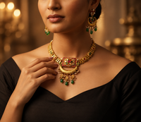 Heritage necklace & earrings (Silver 92.5)