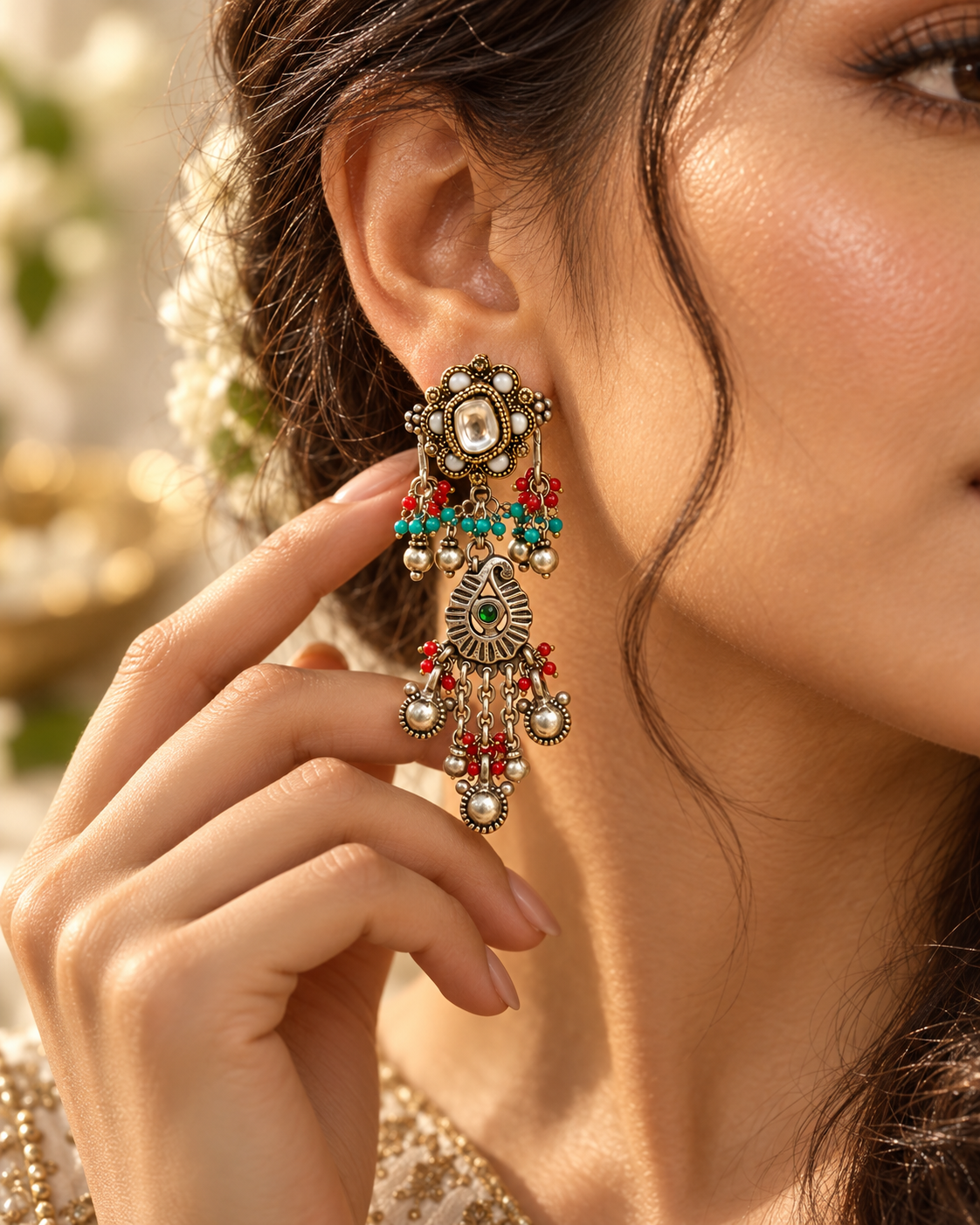 Fusion earrings (Silver 92.5)