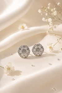 Celestial Bloom AD Diamond Stud Earrings