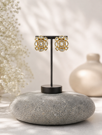 Royal Prism Kundan Stud Earrings