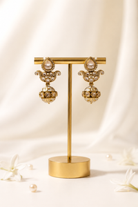 Ivory Jhumka Drop Earrings
